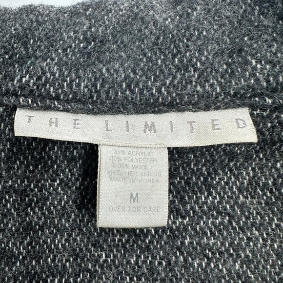 Vintage Y2K The Limited Wool Blend Coat Alpine Scandi Maritime Theme Size M - Picture 6 of 8